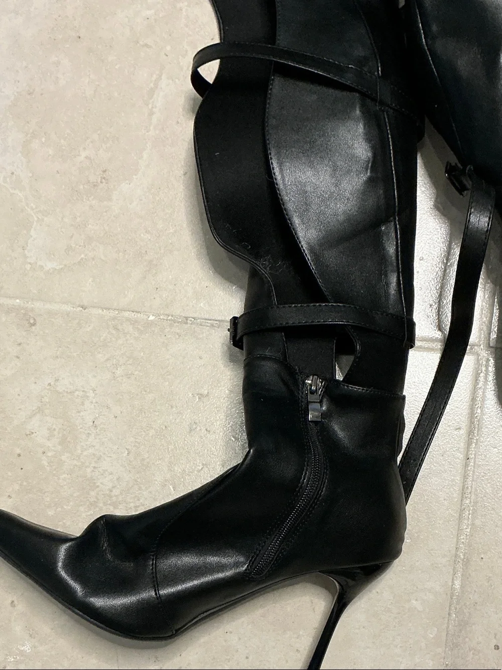 Black Stiletto Knee-High Boots - Classic Women’s Dress Boots